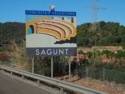 We are passing the ancient Roman town of Sagunt